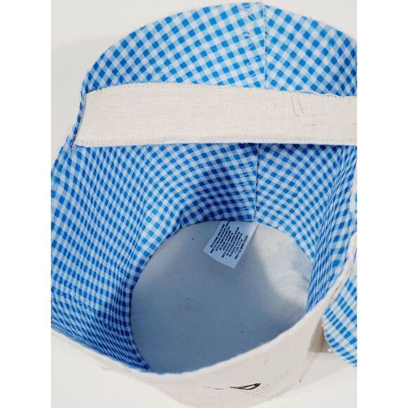 Easter Basket with Bunny Ears and Handle for Toddler Boys or Girls (Blue) - Picture 5 of 8